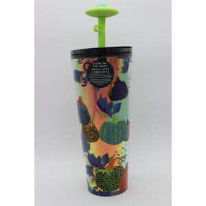 Starbucks 2024 Fall Halloween pumpkins UFO topper glow in the dark venti tumbler